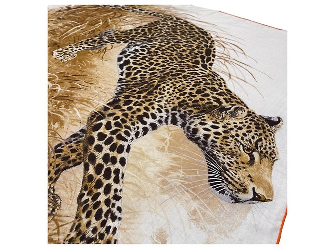 Hermès Hermes Carre Geant 140 Pantherapaldus Leopard Shawl - vista 9
