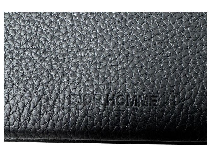 Christian Dior Pochette Dior Homme in pelle nera - vista 8