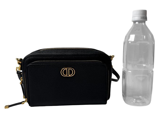 Borsa a tracolla Christian Dior Calo Double Pouch in pelle nera - vista 12