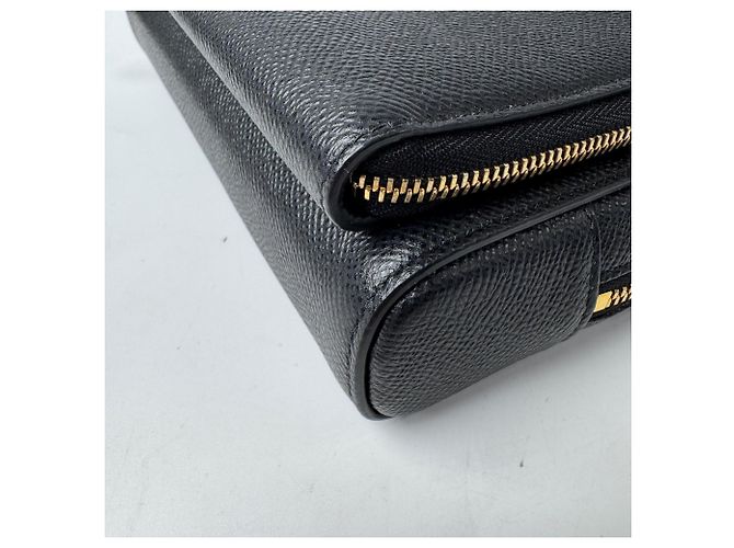 Borsa a tracolla Christian Dior Calo Double Pouch in pelle nera - vista 13