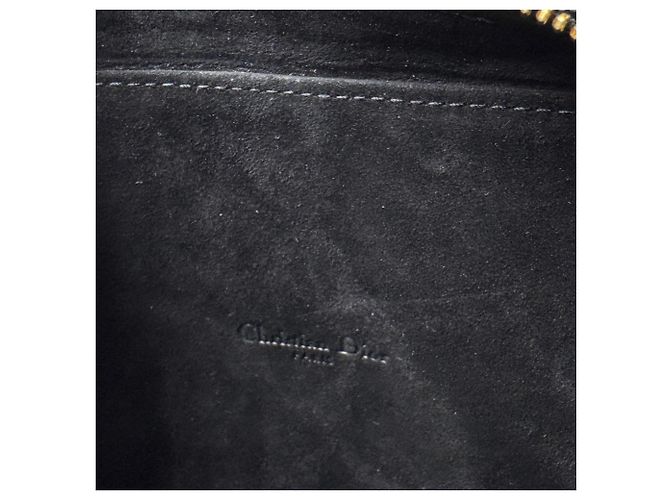 Borsa a tracolla Christian Dior Calo Double Pouch in pelle nera - vista 9