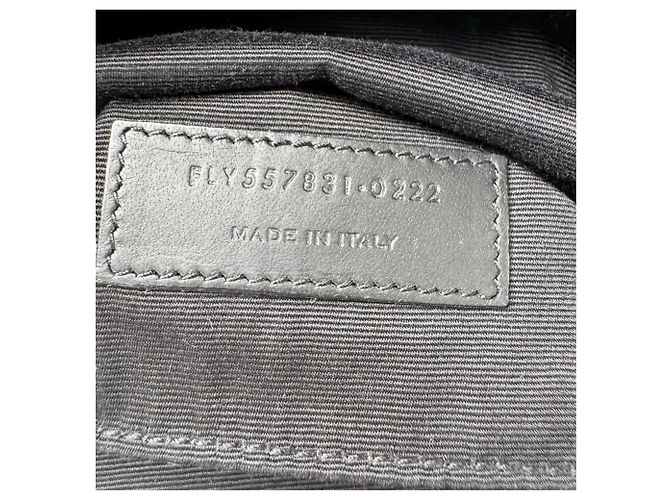 Autre Marque Borsa sling Saint Laurent in tela e pelle nera - vista 10