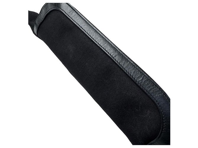 Autre Marque Borsa sling Saint Laurent in tela e pelle nera - vista 15