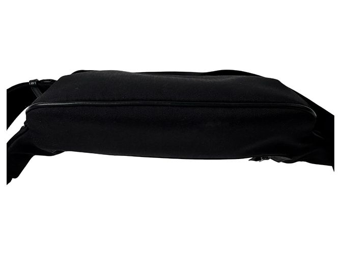 Autre Marque Borsa sling Saint Laurent in tela e pelle nera - vista 6