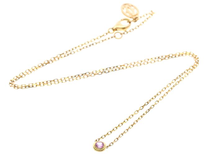 Collana Cartier Damour in oro rosa con zaffiro - vista 12