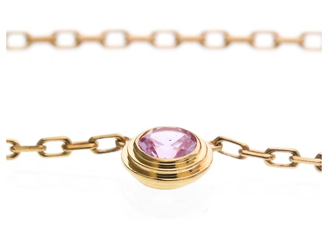 Collana Cartier Damour in oro rosa con zaffiro - vista 4