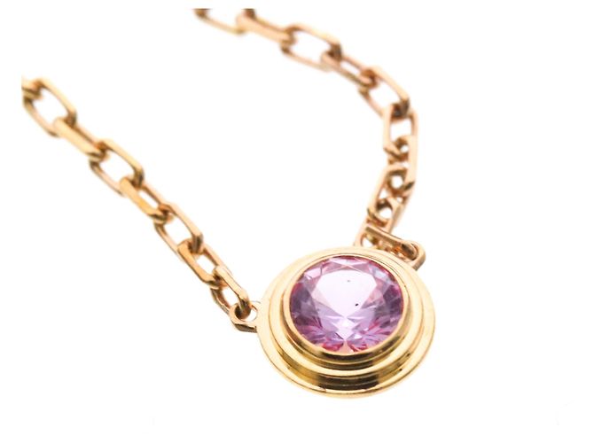 Collana Cartier Damour in oro rosa con zaffiro - vista 7
