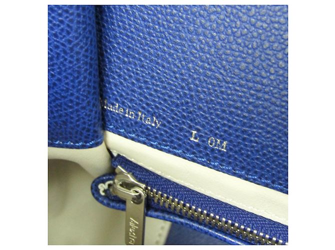 Bolso de mano de piel Valextra B Cube V5C67 para mujer en azul - vista 18