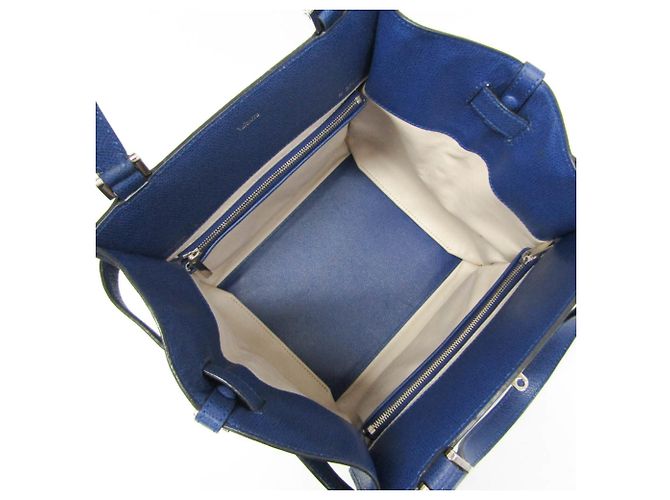 Bolso de mano de piel Valextra B Cube V5C67 para mujer en azul - vista 4