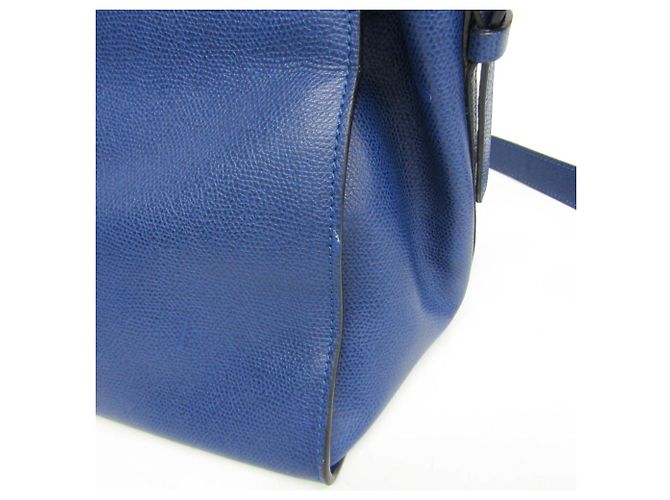 Bolso de mano de piel Valextra B Cube V5C67 para mujer en azul - vista 7