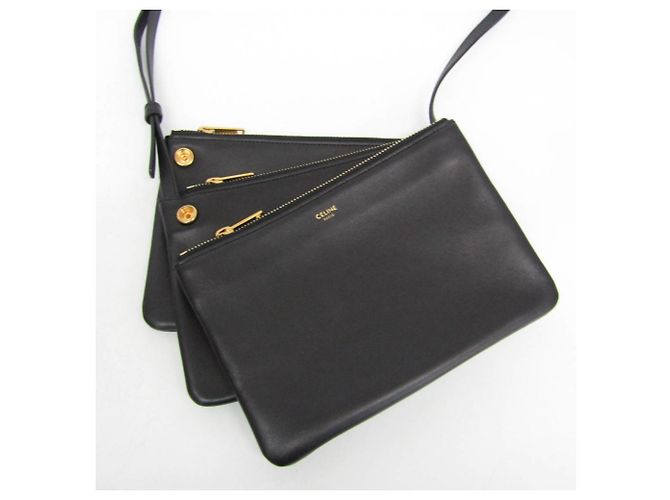 Céline Bolsa de Ombro em Couro Trio Small para Mulher Celine - vista 14