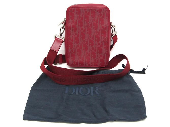 Borsa a tracolla in pelle Christian Dior Oblique - vista 2