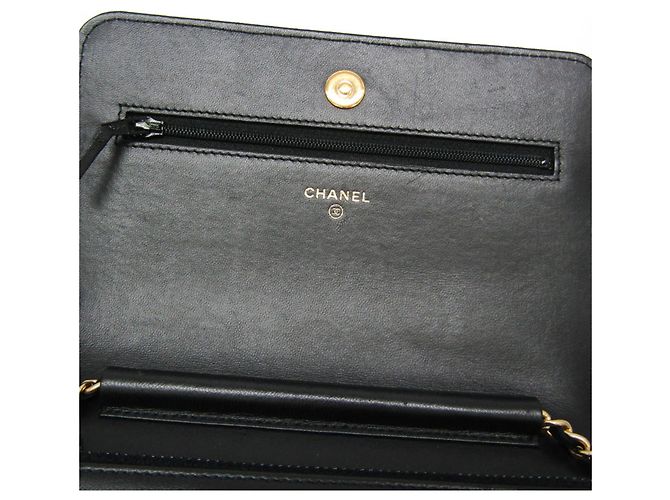 Chanel Coco Mark Damen-Chain/Shoulder Wallet aus Lammfell und Pelz - Ansicht 14