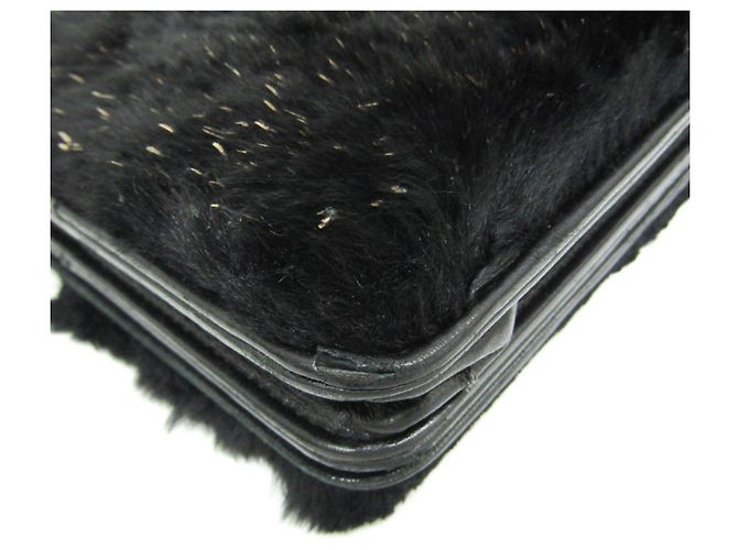 Chanel Coco Mark Damen-Chain/Shoulder Wallet aus Lammfell und Pelz - Ansicht 5