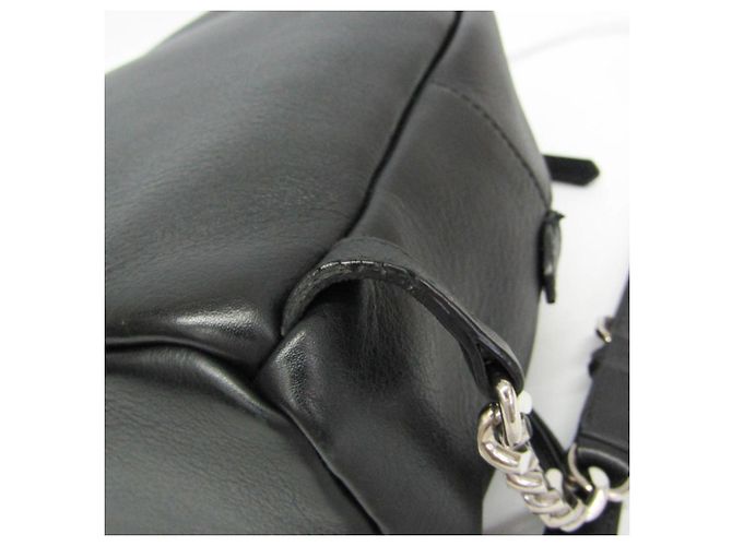 Fendi By The Way Flower Black Leather and Beads Backpack - view 6