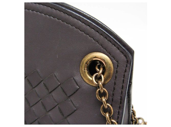 Borsa a tracolla Bottega Veneta Intrecciato con catena - vista 11