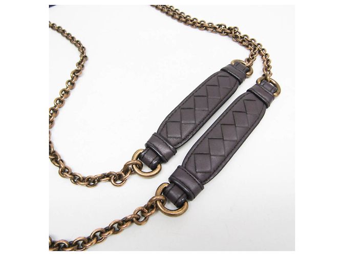 Borsa a tracolla Bottega Veneta Intrecciato con catena - vista 13