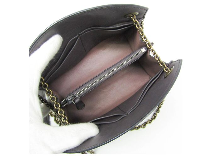 Borsa a tracolla Bottega Veneta Intrecciato con catena - vista 4