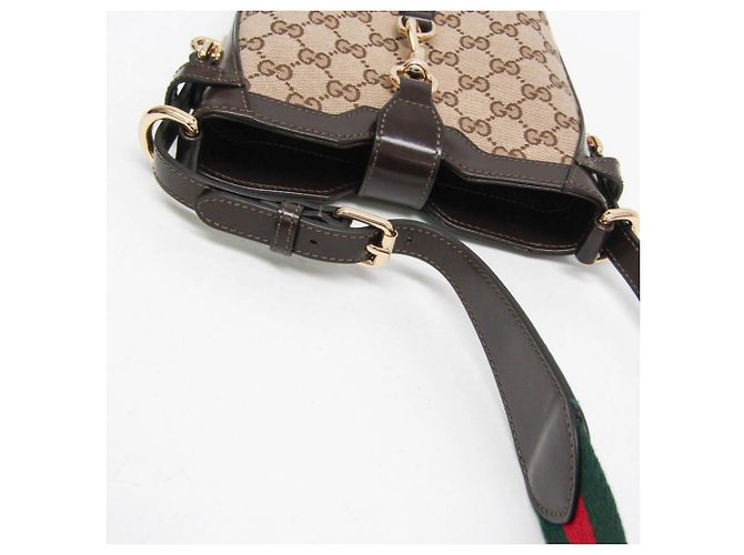 Borsa a secchiello mini Gucci GG Canvas - vista 9