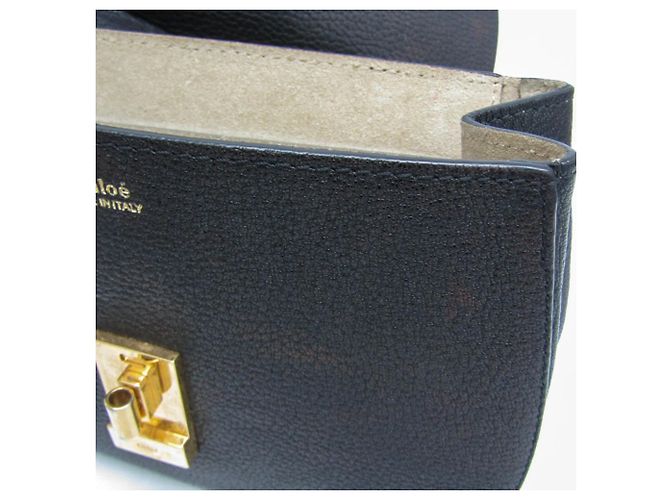 Bolso de hombro de piel Chloé Drew para mujer en Black - vista 13