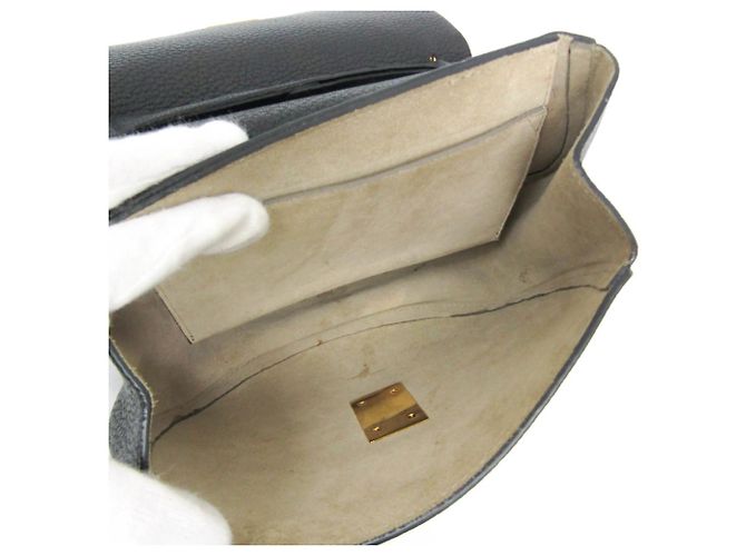 Bolso de hombro de piel Chloé Drew para mujer en Black - vista 3