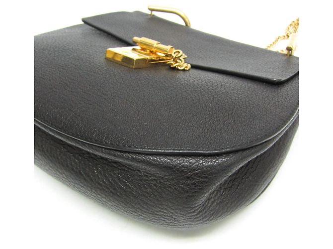 Bolso de hombro de piel Chloé Drew para mujer en Black - vista 4