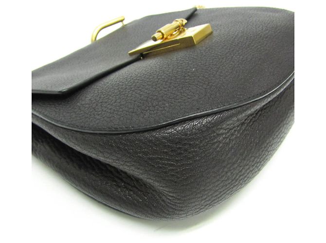 Bolso de hombro de piel Chloé Drew para mujer en Black - vista 5