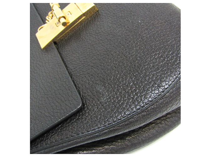 Bolso de hombro de piel Chloé Drew para mujer en Black - vista 6