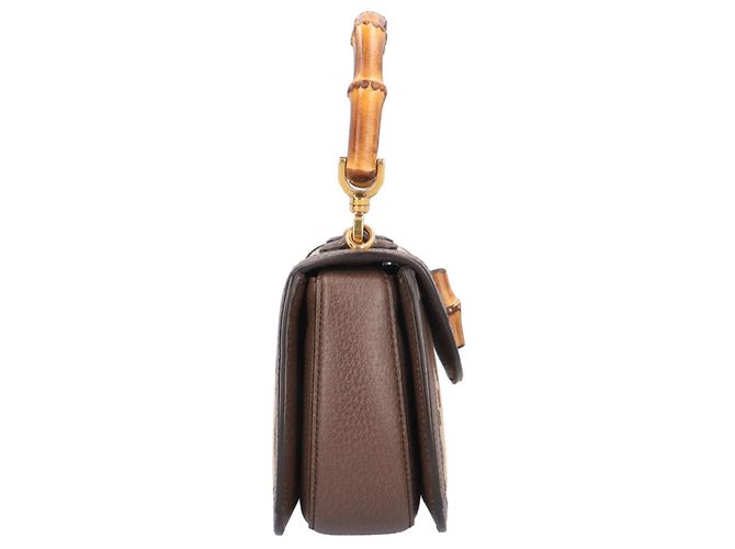 Bolsa Pequena Gucci Bamboo 1947 - vista 5