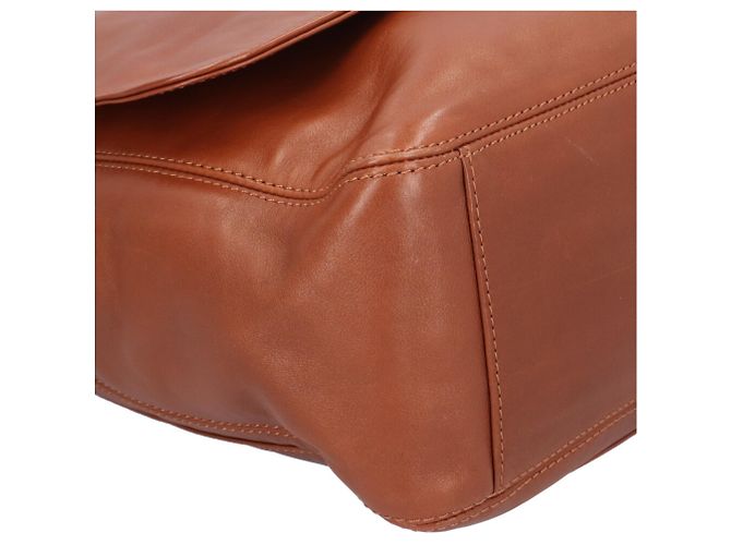 Timeless Bolso de hombro Chanel de cuero marrón con flecos - vista 11