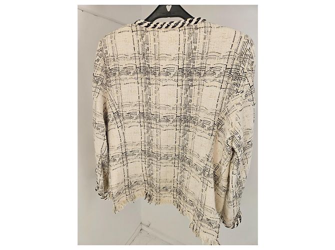Chaqueta Chanel de tweed crema - vista 8