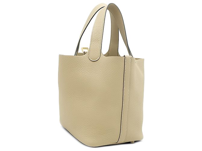 Hermès Beige Clemence Picotin Lock 18 - vista 2