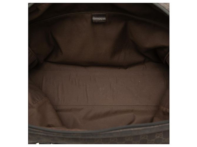 Borsa da viaggio Gucci in denim GG marrone - vista 4