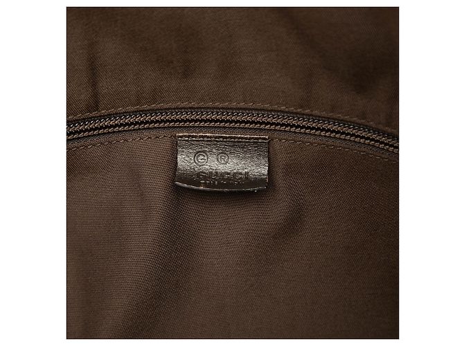Borsa da viaggio Gucci in denim GG marrone - vista 5