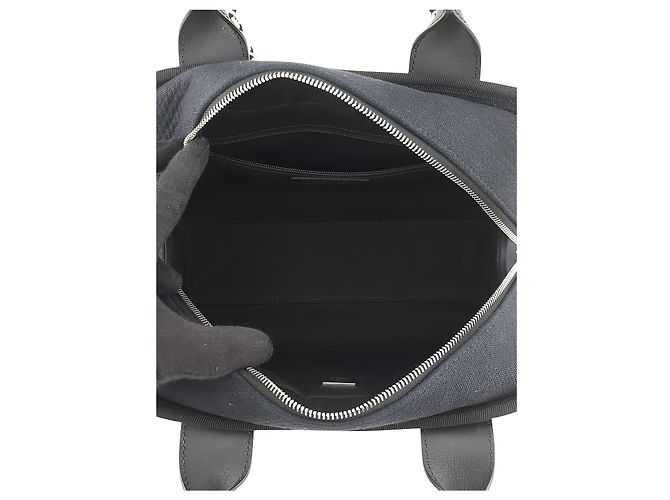 Chanel Blue Small Canvas Deauville Bowling Bag - Ansicht 4