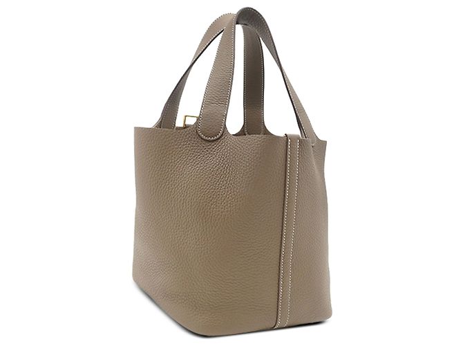 Hermès Gray Clemence Picotin Lock 22 - vue 2