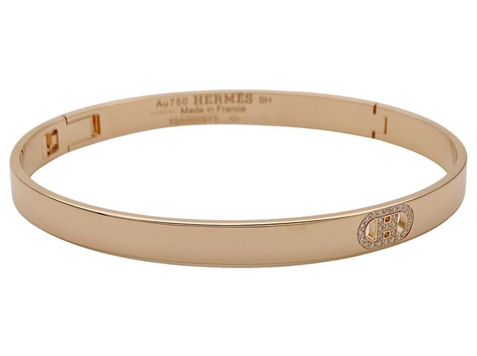 Hermès Bracciale Hermes H. d'Ancre PM in oro rosa - vista 2