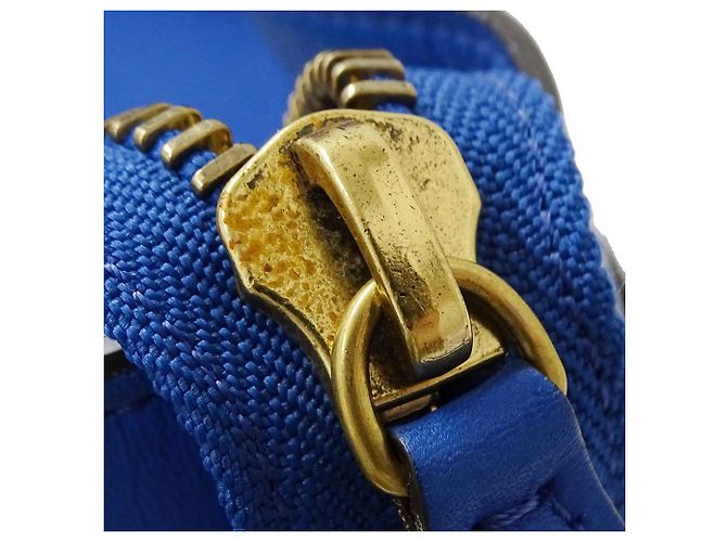 Céline Sac à main Celine en cuir bleu - vue 14