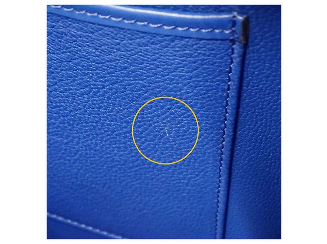 Céline Sac à main Celine en cuir bleu - vue 15