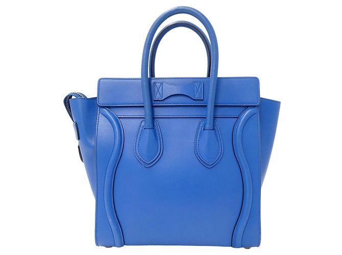 Céline Sac à main Celine en cuir bleu - vue 2