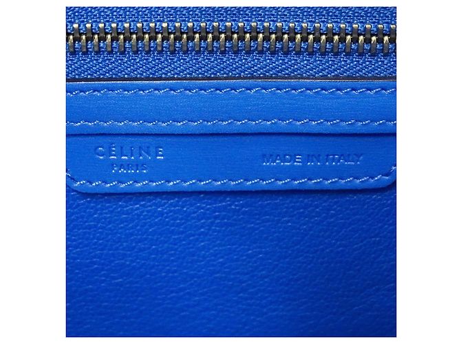 Céline Sac à main Celine en cuir bleu - vue 7
