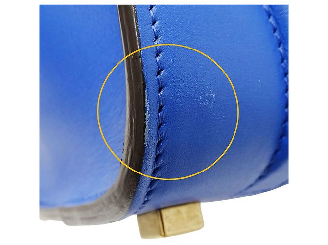 Céline Sac à main Celine en cuir bleu - vue 8
