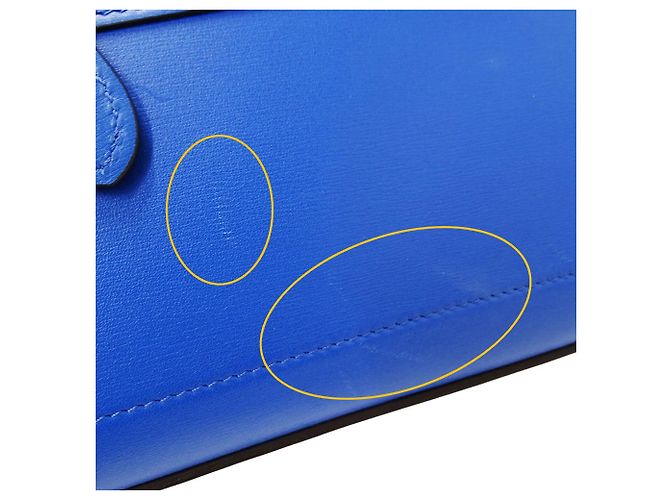 Céline Sac à main Celine en cuir bleu - vue 9