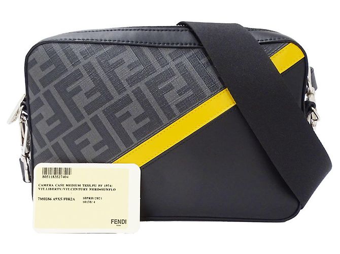 Borsa a tracolla in pelle da uomo Fendi - vista 5