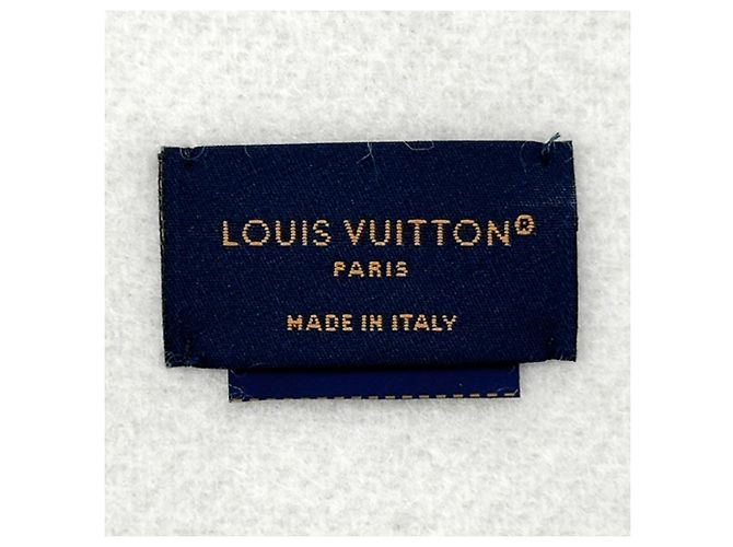 Stola in cashmere viola e bianca Louis Vuitton - vista 4