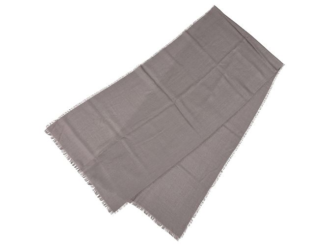 Loewe Purple Wool Silk Stole - view 2