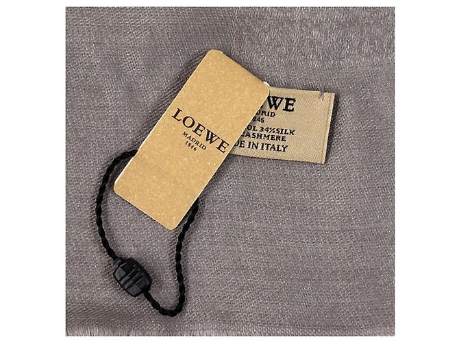Loewe Purple Wool Silk Stole - view 3
