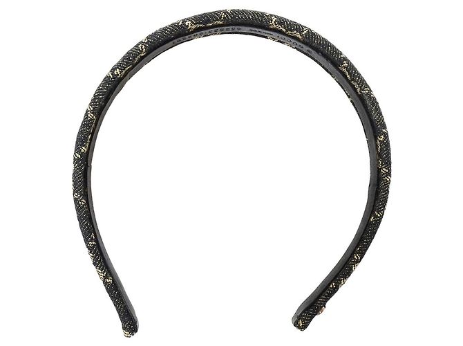 Fascia per capelli donna Gucci in denim GG - vista 2