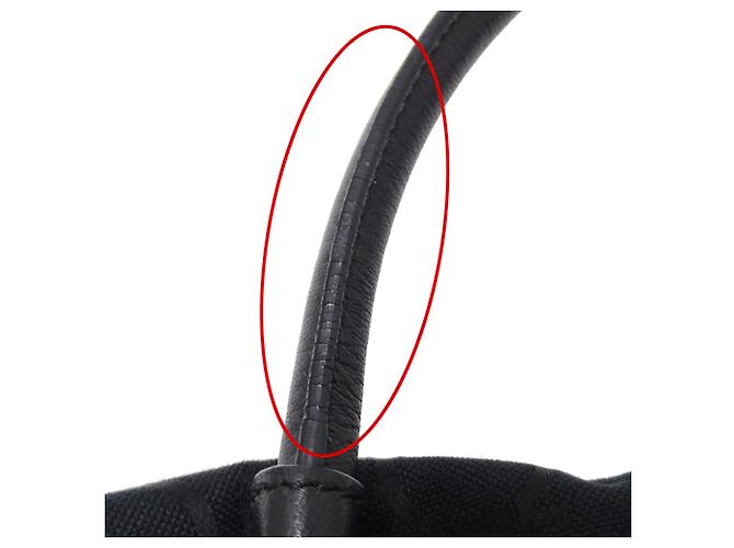 Gancini Borsa Tote Salvatore Ferragamo in tela nera - vista 15