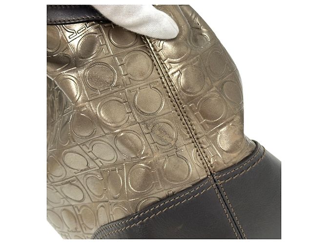 Borsa Tote Salvatore Ferragamo Double Gancini - vista 13